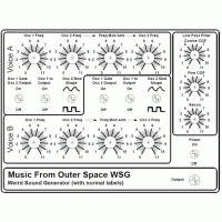 MFOS Weird Sound Generator ('Normal' Panel Labels)